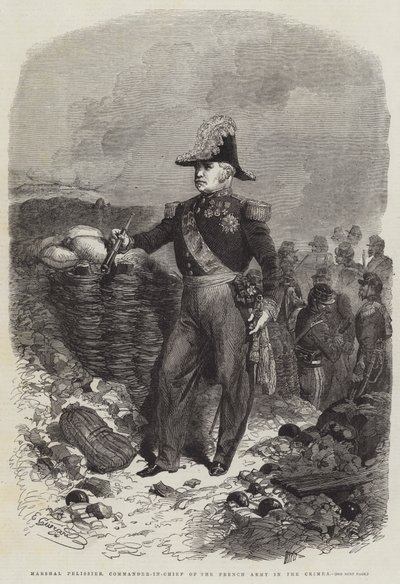 クリミア彫刻のフランス軍司令官、ペリシエ元帥 作： Eugen von Guerard